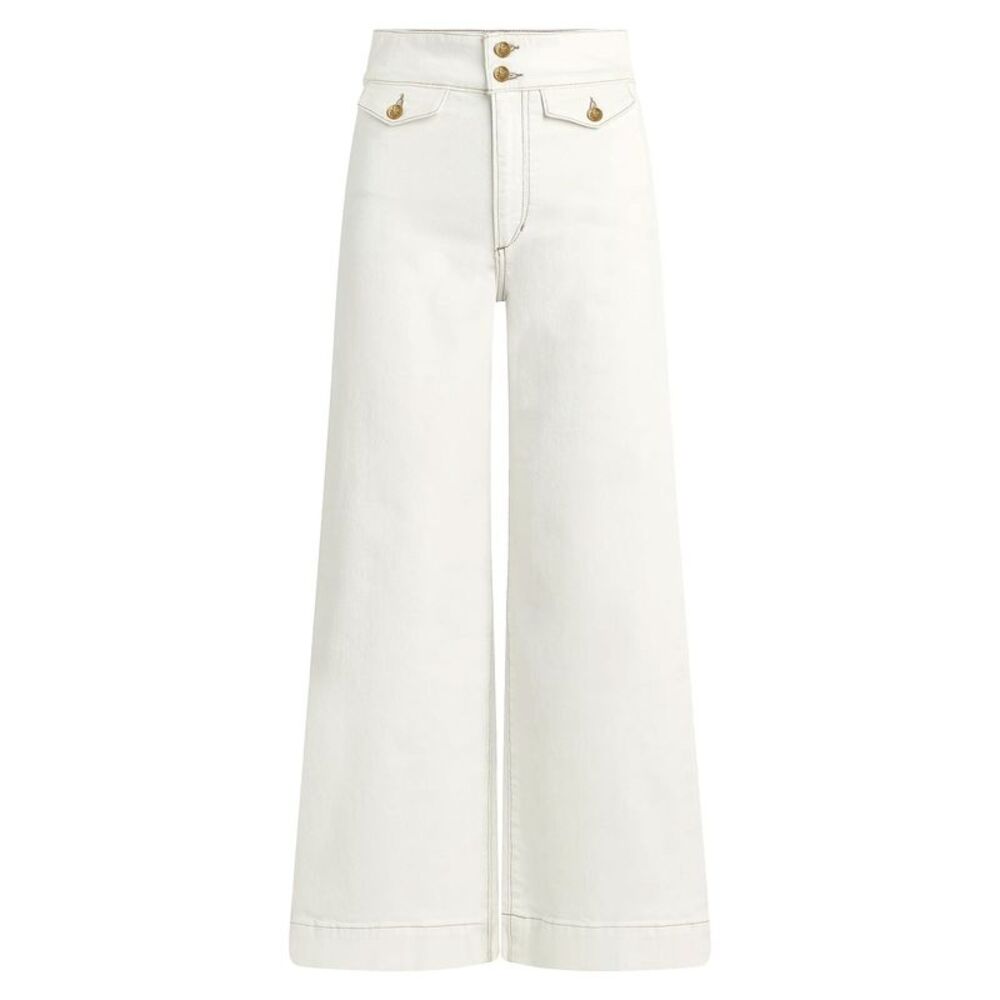 Joe's Jeans Womens The Ellia High Rise Wide Leg Ankle Jeans 29 Milk - NWT $198 - Picture 6 of 6
